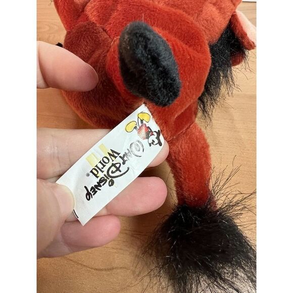 Walt Disney World exclusive Vintage 1990s Pumba bean bag plush - Picture 6 of 8